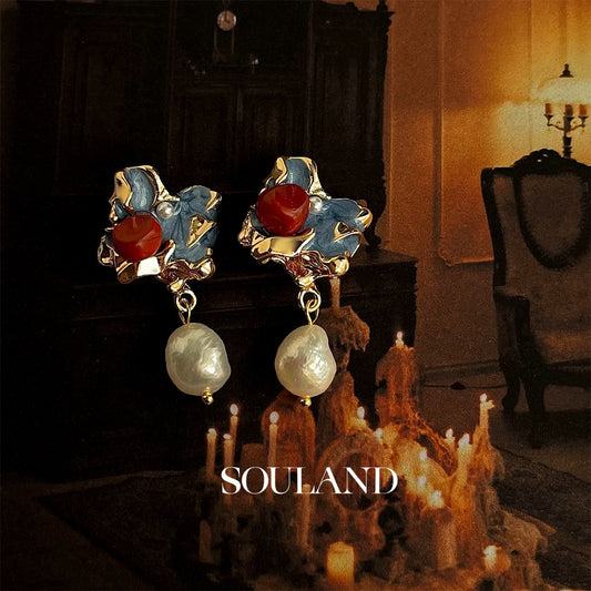 Picasso Muse Baroque Pearl Earrings