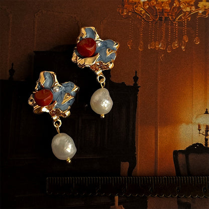 Picasso Muse Baroque Pearl Earrings