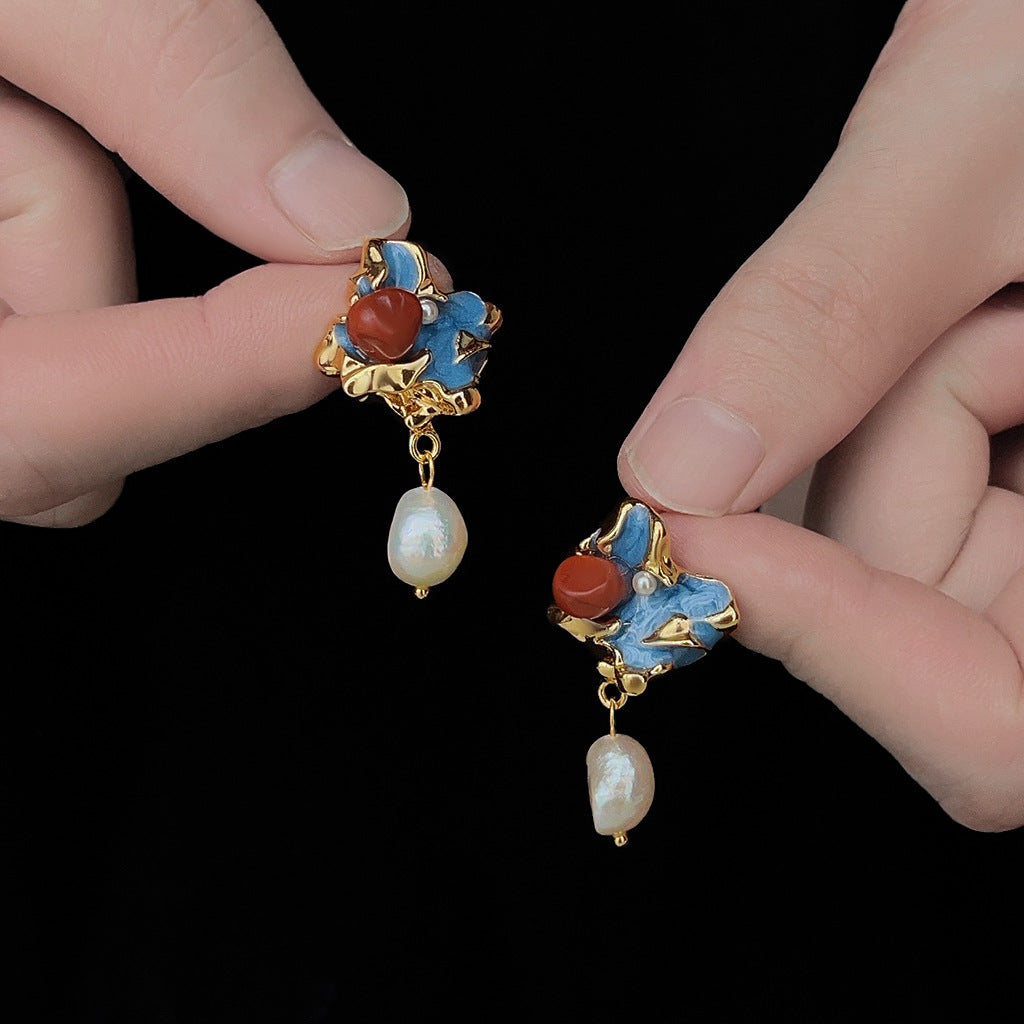 Picasso Muse Baroque Pearl Earrings