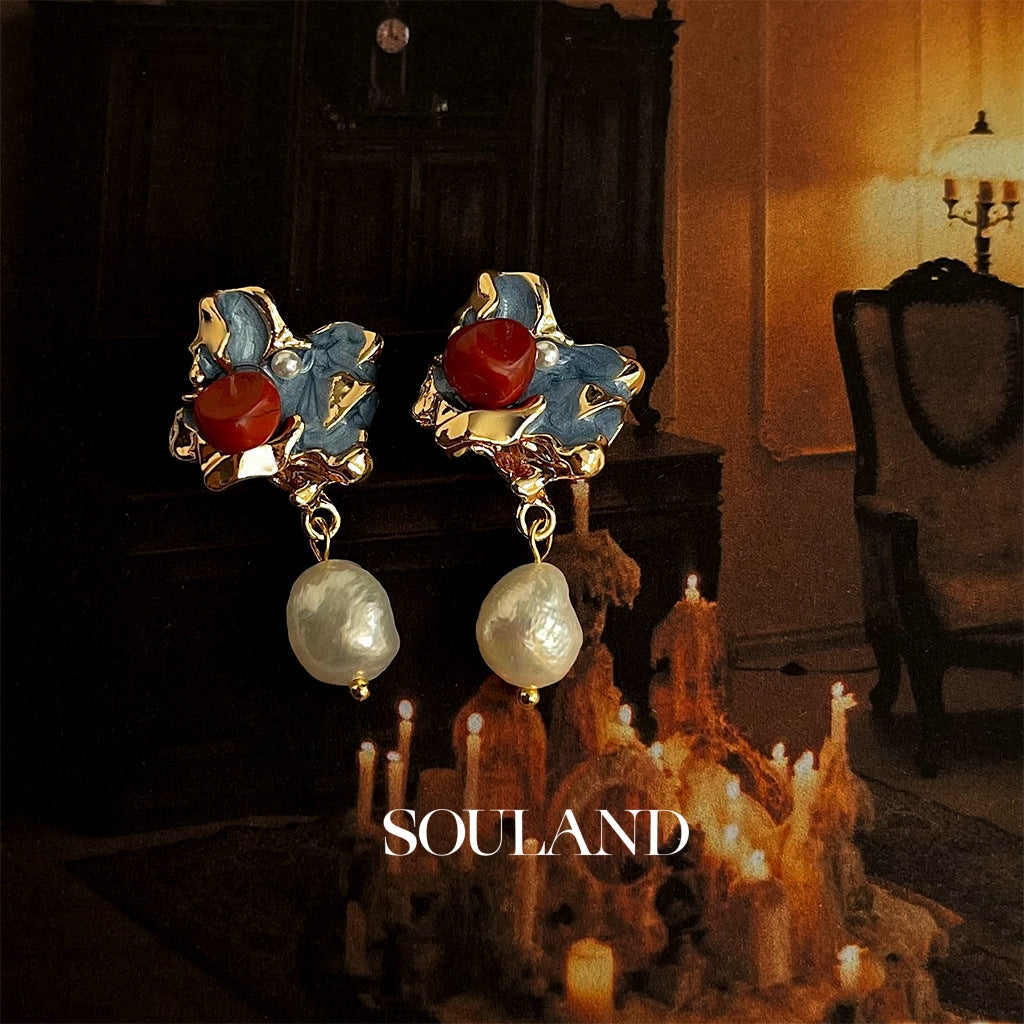 Picasso Muse Baroque Pearl Earrings